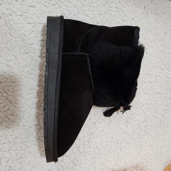 NEW Bayton Women's Adak Cuff Fashion Suede Bootie Black size 6 - Picture 5 of 8